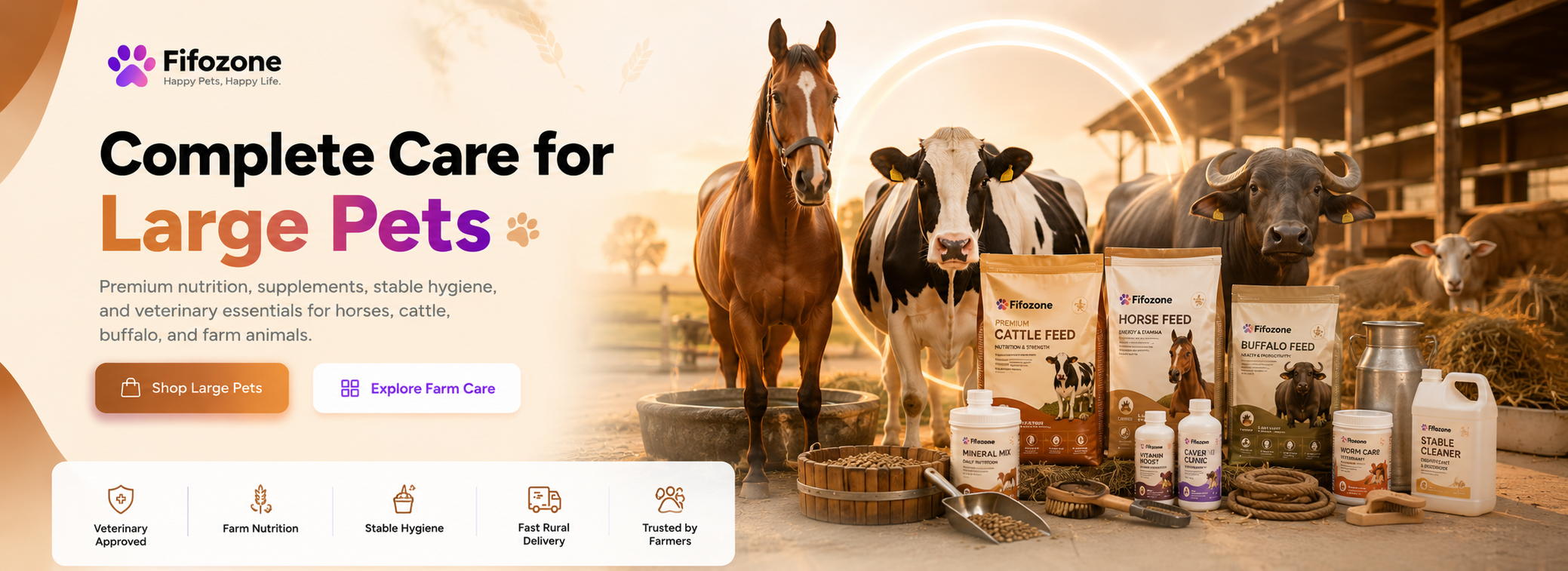 Large Pets Banner