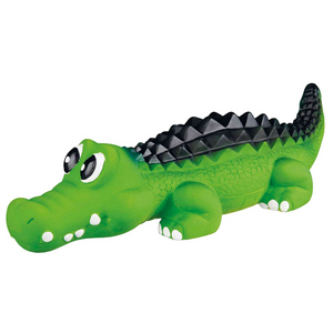 Trixie Crocodile Latex Toy for Dogs | For Medium Chewers (Green)