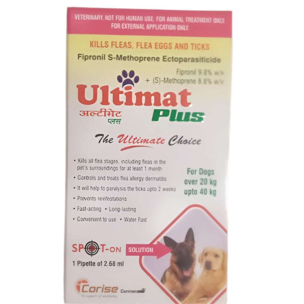 Corise Ultimat Plus Spot On for Dogs (20 to 40kg)