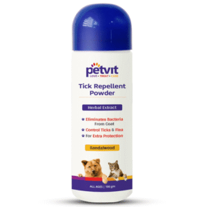 Petvit Tick Repellent Powder for Dogs and Cats
