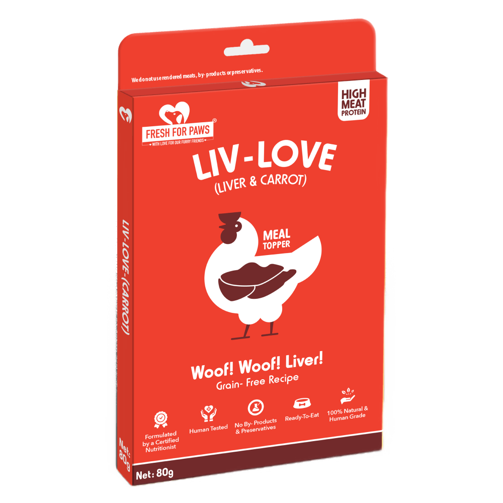 Fresh For Paws Chicken Liver & Carrot Liv Love Supplement for Dogs