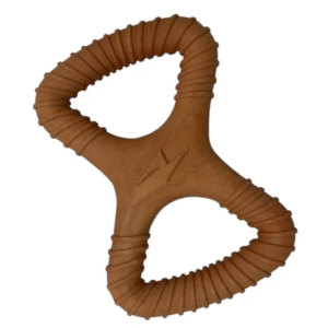 Talking Dog Club Infinity Nylon Bone Heavy Chew Toy for Dogs (Brown)