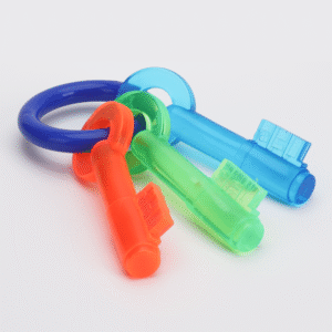 Skatrs Key Shaped Chew Teether Toy for Puppy and Dogs