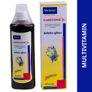 Virbac Canitone Junior Multivitamin Syrup for Dogs and Cats (250ml)
