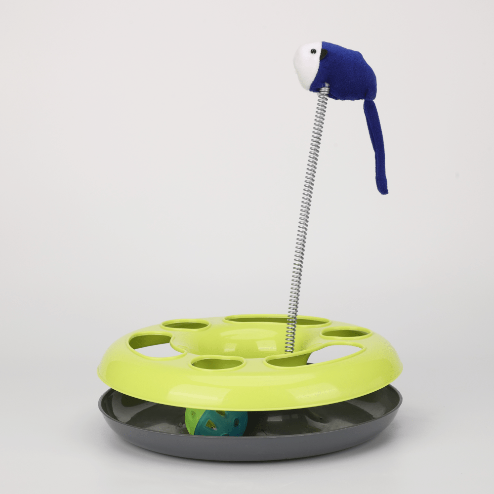 Skatrs Interactive Happy Circle Toy for Cats (Green)