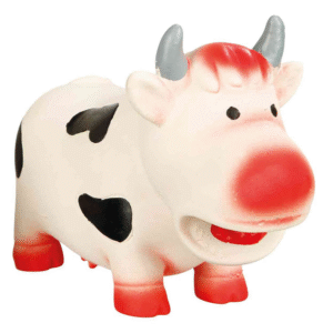 Trixie Mini Cow Face Latex Squeaky Chew Toy for Dogs