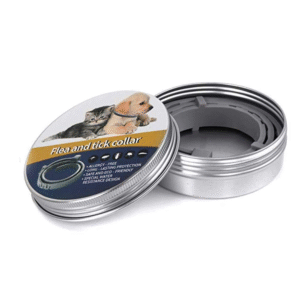 QPets Adjustable Waterproof Tick & Flea Collar for Dogs and Cats (Grey)