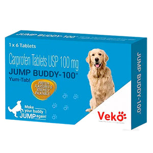 Veko Jump Buddy (Carprofen) 100mg Tablet for Dogs (pack of 6 tablets)
