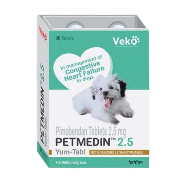Veko Petmedin 2.5mg (Pimobendan) Tablet for Dogs (pack of 30 tablets)