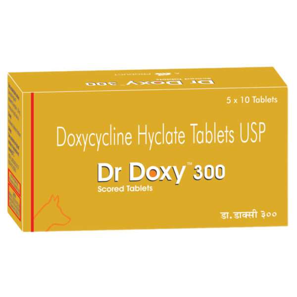 Ttk Dr Doxy 300mg (Doxycycline Hyclate) Tablet for Dogs and Cats