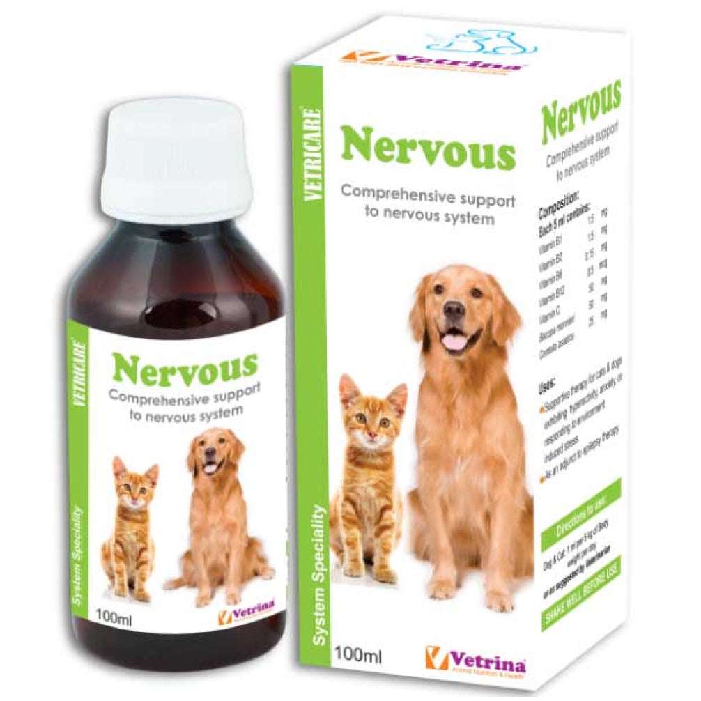 Vetricare Nervous Syrup for Dogs and Cats (100ml)