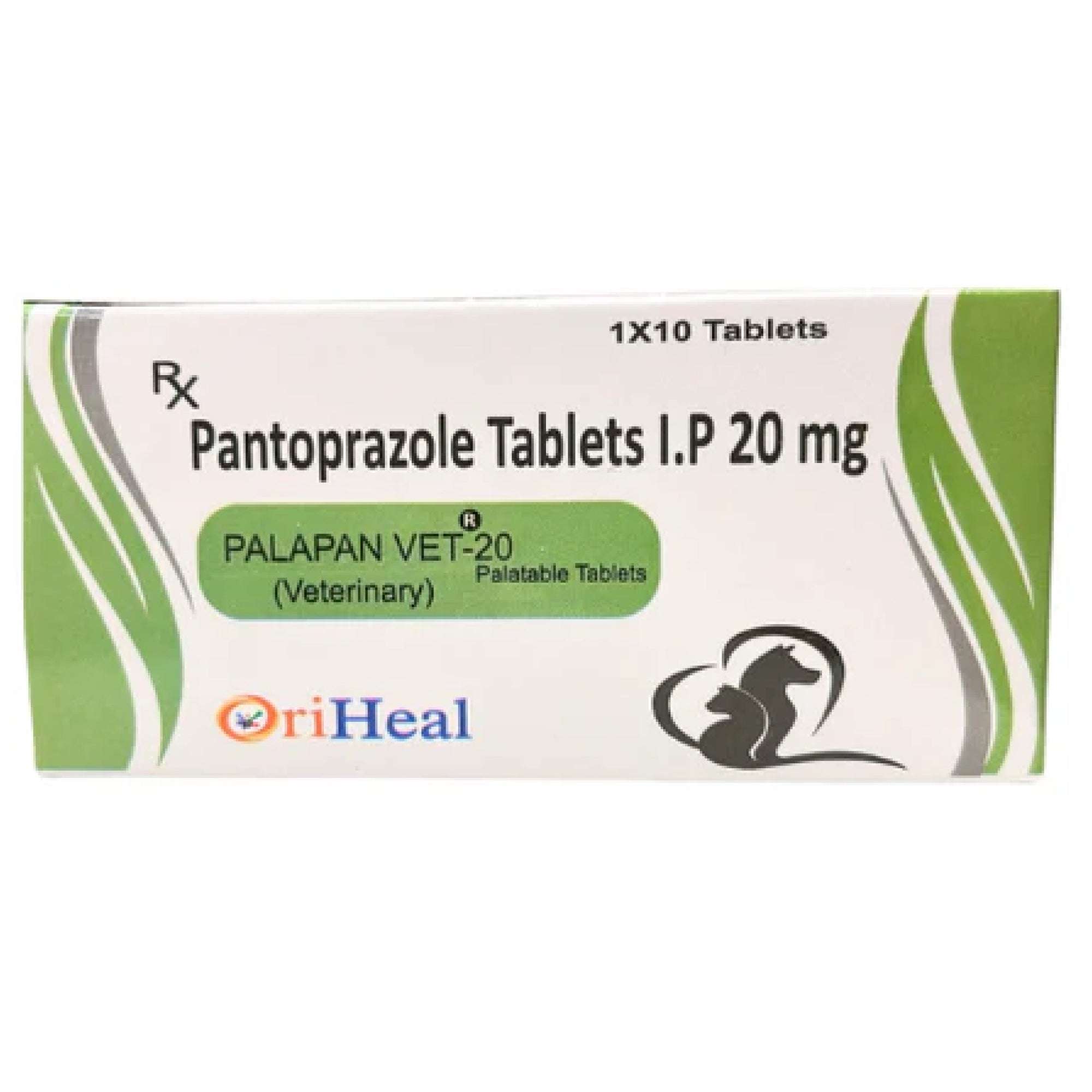 Oriheal PalapanVet-20 palatable pantoprazole 20mg tablet for Dogs and Cats
