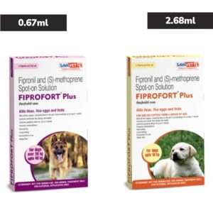 Savavet Fiprofort Plus Spot-On for Dogs Upto 10 kg and 20 to 40 kg Combo