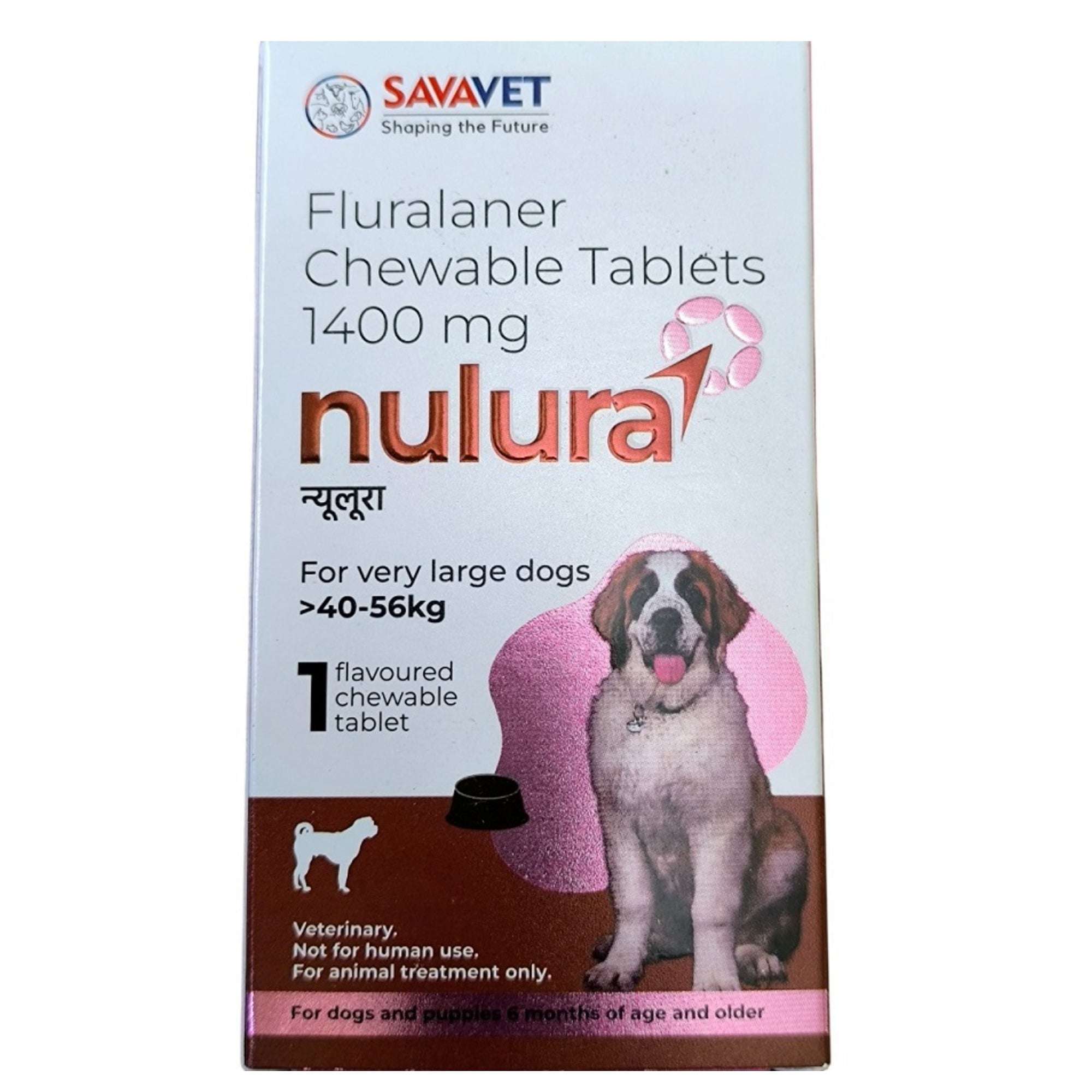 Savavet Nulura (Fluralaner) Tick & Flea Tablet for Very Large Dogs (40 to 56 kg)