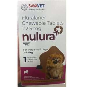 Savavet Nulura (Fluralaner) Tick & Flea Tablet for Very Small Dogs (2 to 4.5 kg)