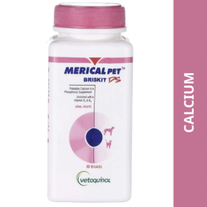 Vetoquinol Merical Pet Briskit DS Calcium Supplement for Dogs and Cats