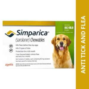 Zoetis Simparica Tick and Flea Control Tablet for Dogs (1 tablet)