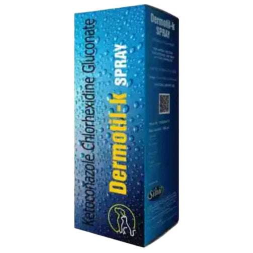Sihil Dermotil K Antibacterial & Antifungal Spray (Ketoconazole) for Dogs and Cats
