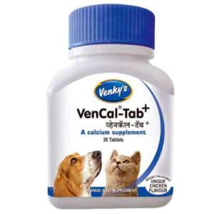 Venkys Vencal Tab Plus Calcium Supplements for Dogs and Cats