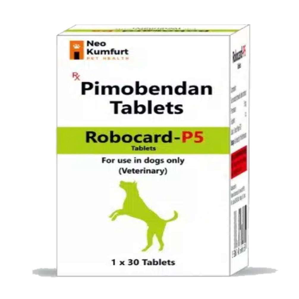 Neo Kumfurt Robocard P5 Tablets (Pimobendan) for Dogs (pack of 30 tablets)