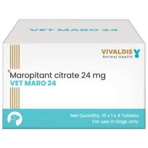 Vivaldis Vet Maro 24mg Tablets (Maropitant Citrate) for Dogs (pack of 4 Tablets)