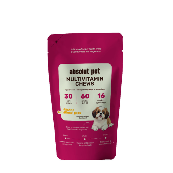 Absolut Pet 12 in 1 Multivitamins Bone & Muscle Chews Dogs Treat