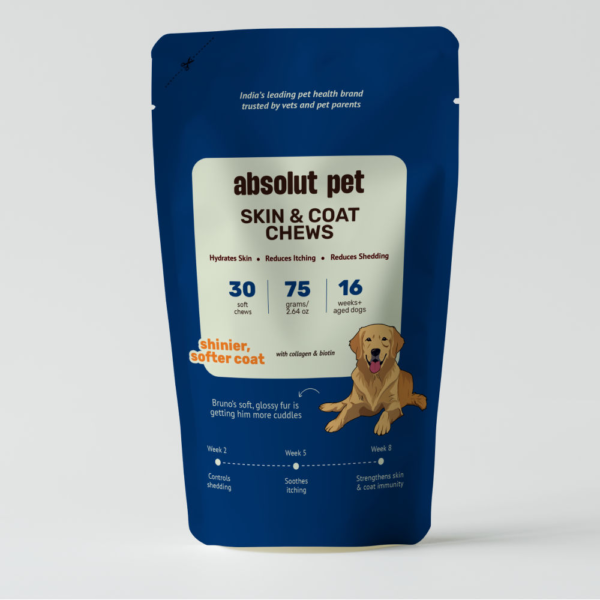 Absolut Pet Skin & Coat with Collagen and Biotin Dog Supplement