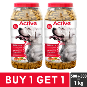 Active Chicken and Vegetables Biscuit Dog Treats (Buy 1 Get 1)