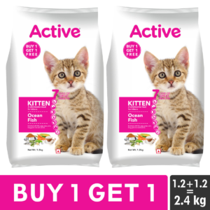 Active Ocean Fish Kitten Cat Dry Food (Buy 1 Get 1)