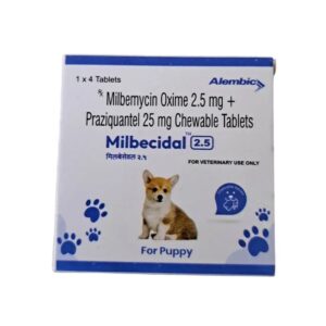 Alembic Milbecidal 2.5mg Tablets Dewormer for Puppy