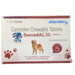 Alembic Succedal 25mg (Carprofen) Tablets for Dogs image 1