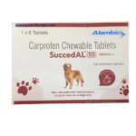 Alembic SuccedAL 50mg (Carprofen) Tablets for Dogs image 2