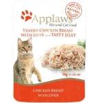 Applaws Chicken Breast with Liver in Tasty Jelly Pouch Cat Wet Food image 1