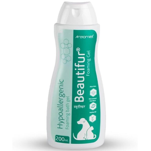 Areion Vet Beautifur Foaming Bath Gel Shampoo for Dogs and Cats