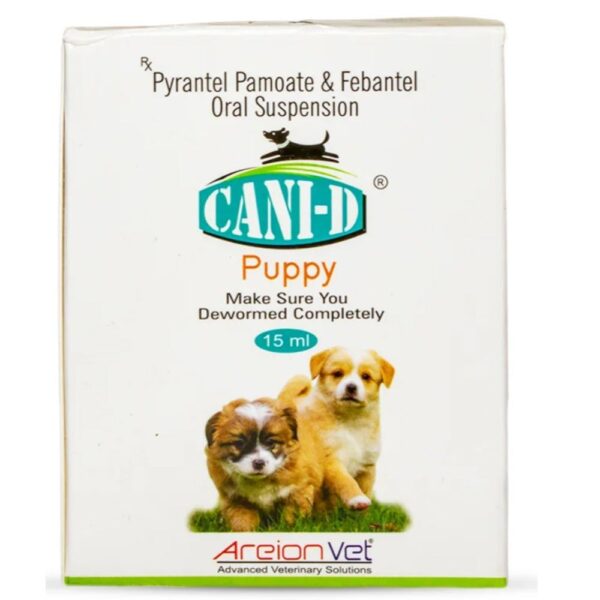 Areion Vet Cani D Deworming oral Suspension Syrup for Puppies