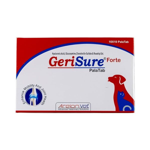 Areion Vet Gerisure Forte Tablets Joint & Mobility Supplement for Dogs and Cats