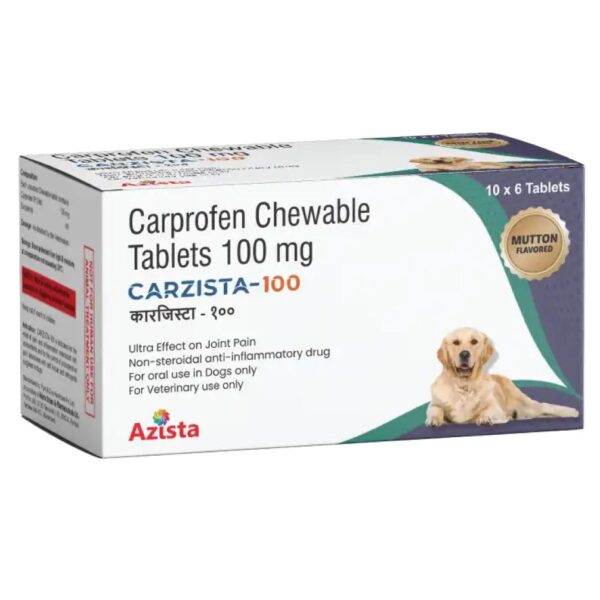 Azista Carzista 100mg Tablets (Carprofen) for Dogs