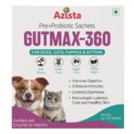 Azista Gutmax 360 Prebiotics Probiotics Sachets for Dogs & Cats image 1
