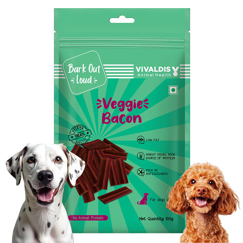 Bark Out Loud by Vivalidis Veggie Bacon Vegan Spanish Dog Treats