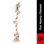 Barkbutler x Fofos Flossy Three Knots Rope Toy For Dogs image 3