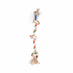 Barkbutler x Fofos Flossy Three Knots Rope Toy For Dogs image 1