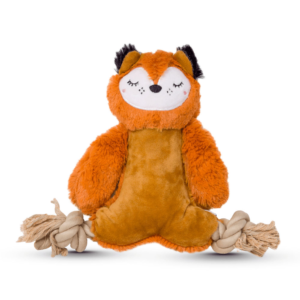 Barkbutler x Fofos Ropeleg Plush Bear Toy for Dogs | For Medium Chewers