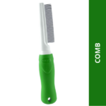 Basil One Sided Flea Comb (Green) image 2