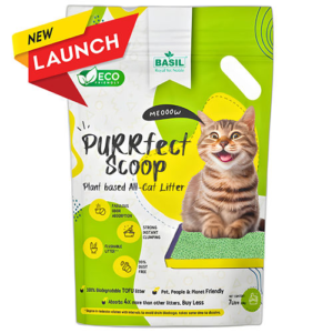 Basil Purrfect Green Tea Scented Clumping Cat Litter