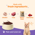 Basil Purrfect Tuna and Cranberry Dental Stick Cat Treat image 3