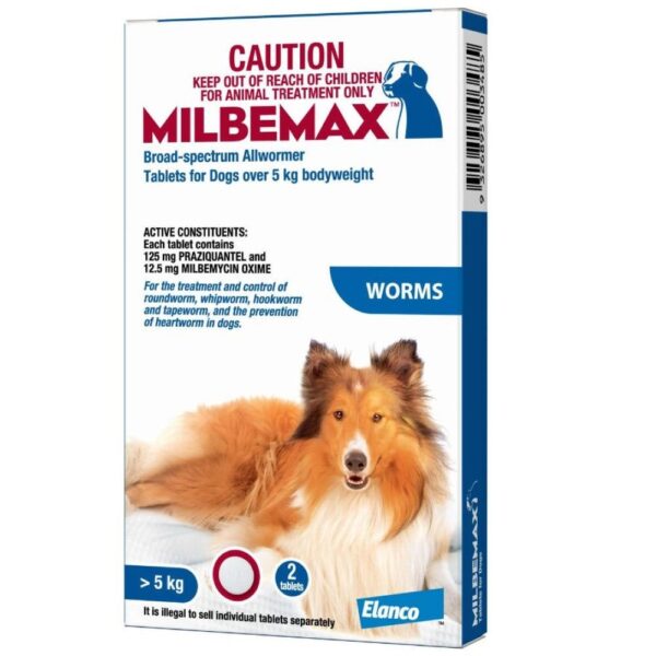 Elanco Milbemax Dewormer Tablet for Dogs Above 5Kg