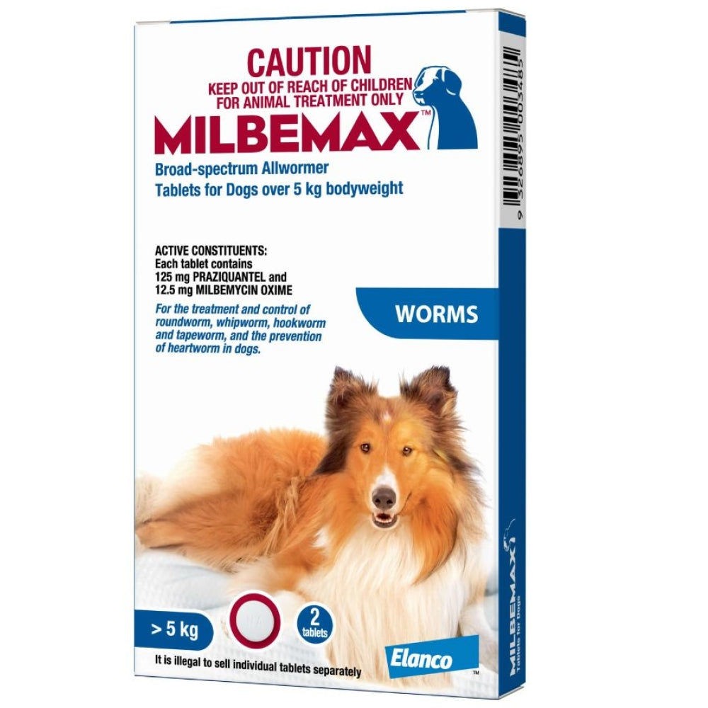 Elanco Milbemax Dewormer Tablet for Dogs Above 5Kg