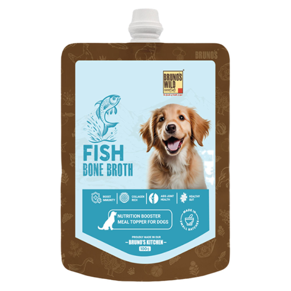 Bruno's Wild Essentials Fish Bone Broth For Dogs