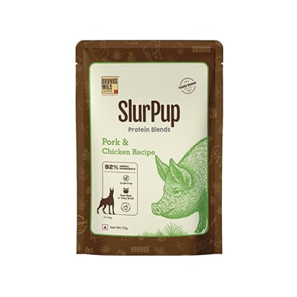 Bruno's Wild Essentials Slurpup Pork & Chicken Dog Wet Food