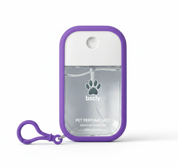 Bscly Fresh Mint Perfume Mist Portable Grooming Spray with Travel Silicone Case and Keychain